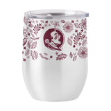 FL State 16oz Botanical Stainless Curved Beverage
