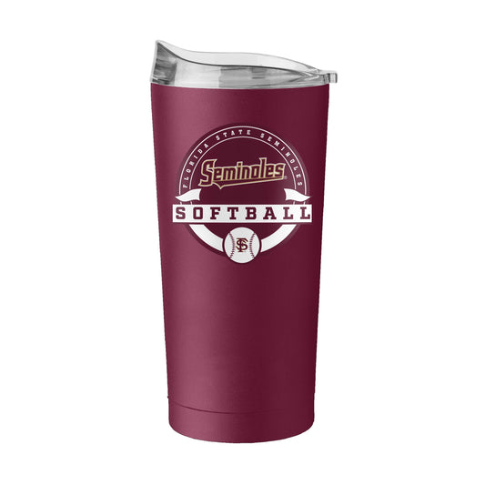FL State 20oz Softball Powder Coat Tumbler - Logo Brands - Flyclothing LLC