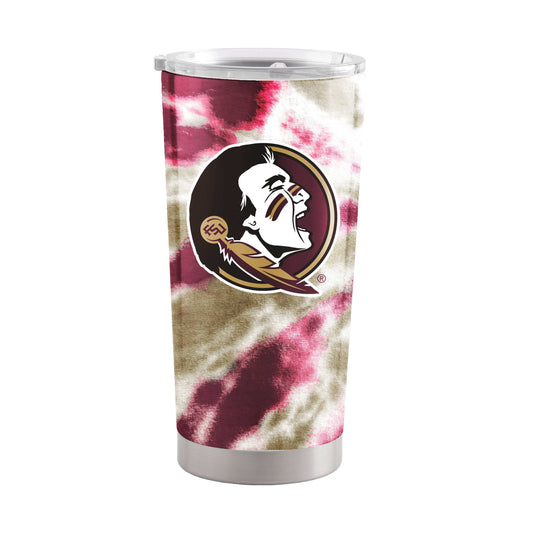 FL State 20oz Tie Dye Stainless Steel Tumbler - Logo Brands - Flyclothing LLC