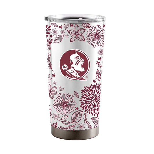 FL State 20oz Botanical Stainless Steel Tumbler - Logo Brands - Flyclothing LLC