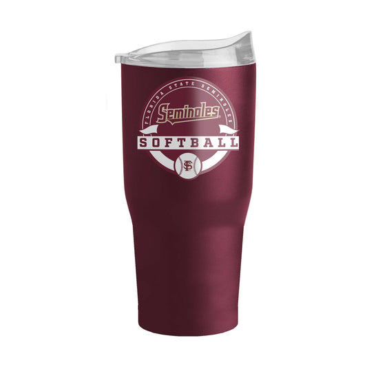 FL State 30oz Softball Powder Coat Tumbler - Logo Brands - Flyclothing LLC