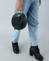 Rosie Sling Circle Bag - Classy Leather Bags - Flyclothing LLC