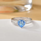 2 Carat Moissanite 925 Sterling Silver Ring - Trendsi