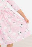 Bunny Love 3/4 Sleeve Pocket Twirl Dress - Mila & Rose ®