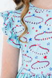Miss Americana (Mila's Version) Flutter Sleeve Twirl Dress - Mila & Rose ®