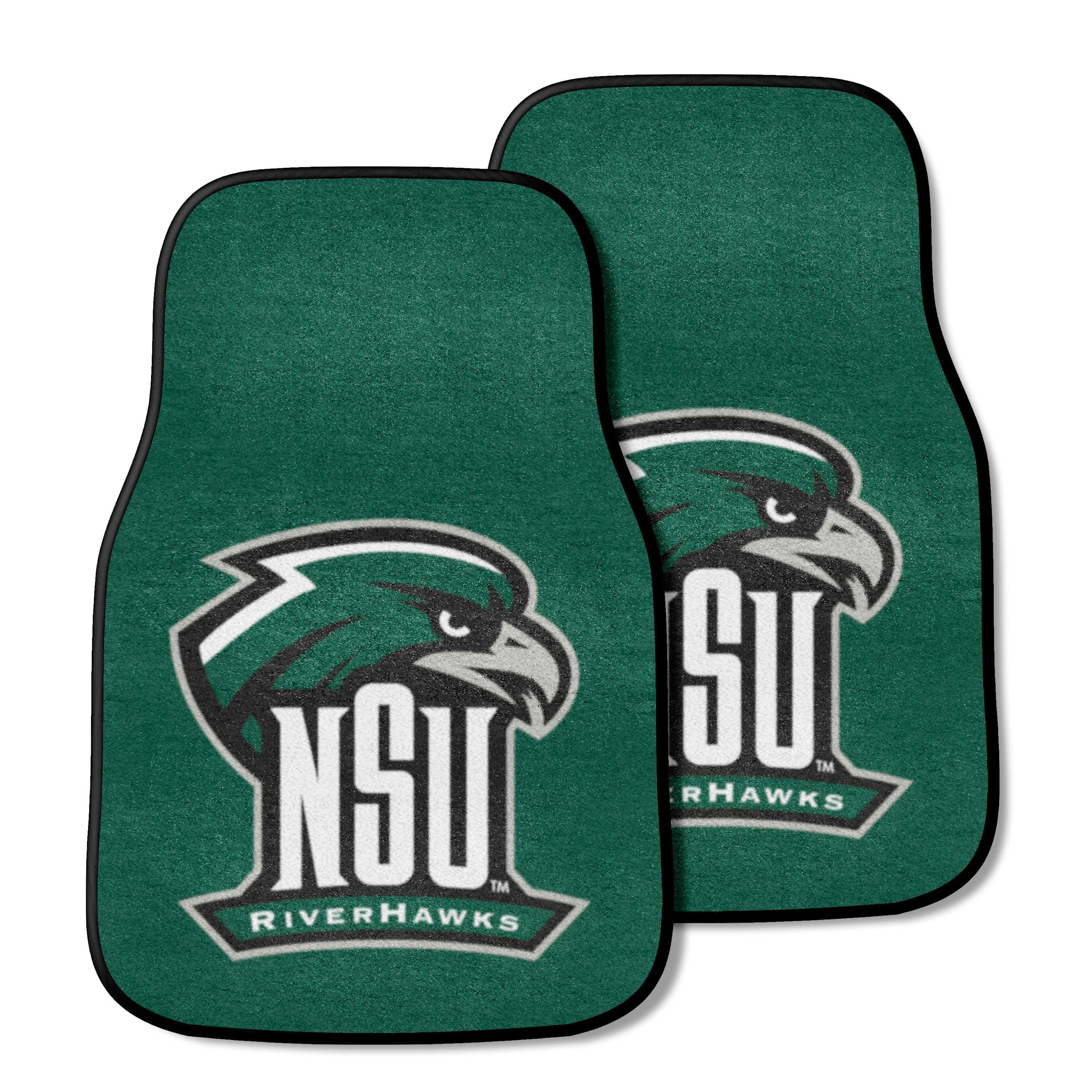 Northeastern State Riverhawks Front Carpet Car Mat Set - 2 Pieces - Northeastern State