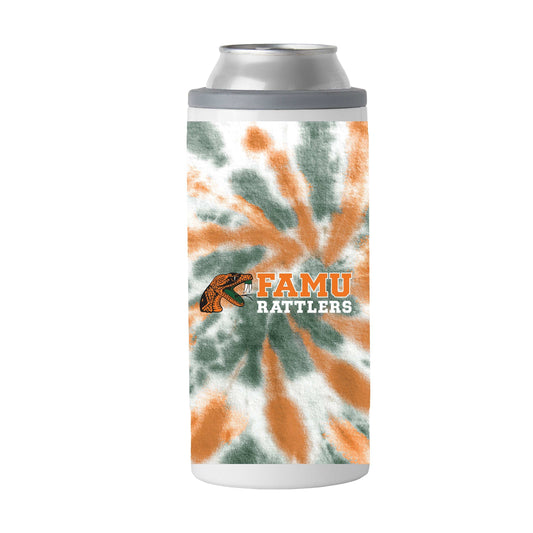 Florida A&M 12oz Slim Can Coolie Tie Dye - Logo Brands - Flyclothing LLC