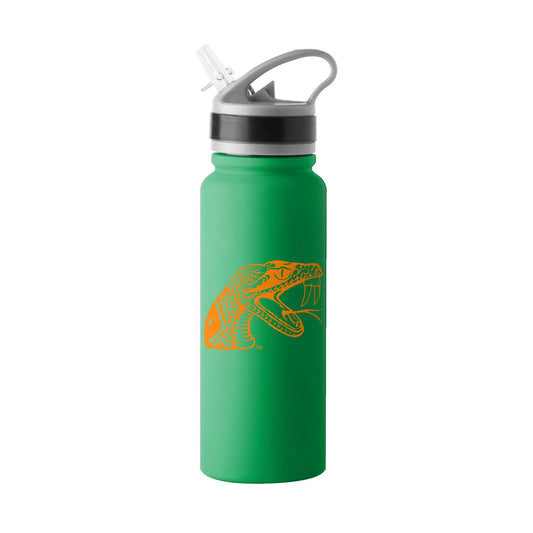 Florida A&M 25oz Logo Stainless Single Wall Flip Top Bottle - Logo Brands - Flyclothing LLC