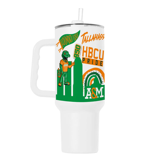 Florida A&M 40oz Native Powder Coat Tumbler - Logo Brands - Flyclothing LLC