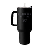 Florida A&M 40oz Black Tonal Powder Coat Tumbler - Logo Brands - Flyclothing LLC