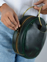 Rosie Sling Circle Bag - Classy Leather Bags - Flyclothing LLC