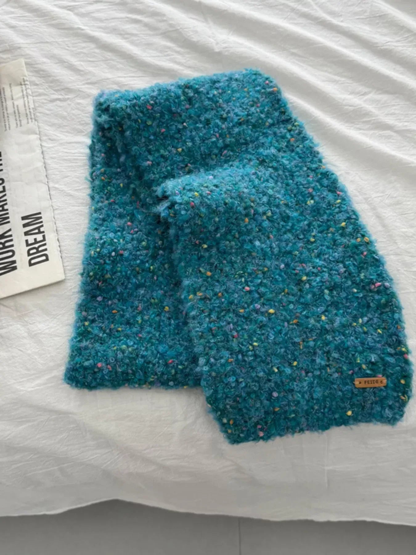 Cozy Knitted Multicolor Speckled Scarf - Trendsi - Flyclothing LLC