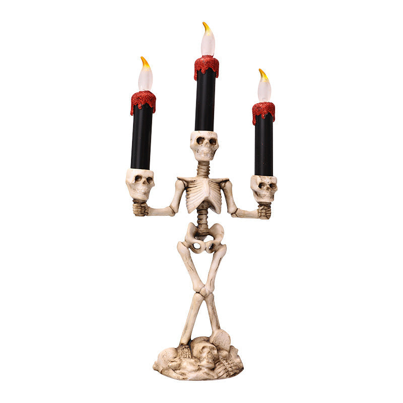 Halloween Three candles skeletons decoration - My Store - Flyclothing LLC