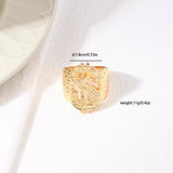 18K Gold-Plated Dollar Sign Ring - Trendsi - Flyclothing LLC