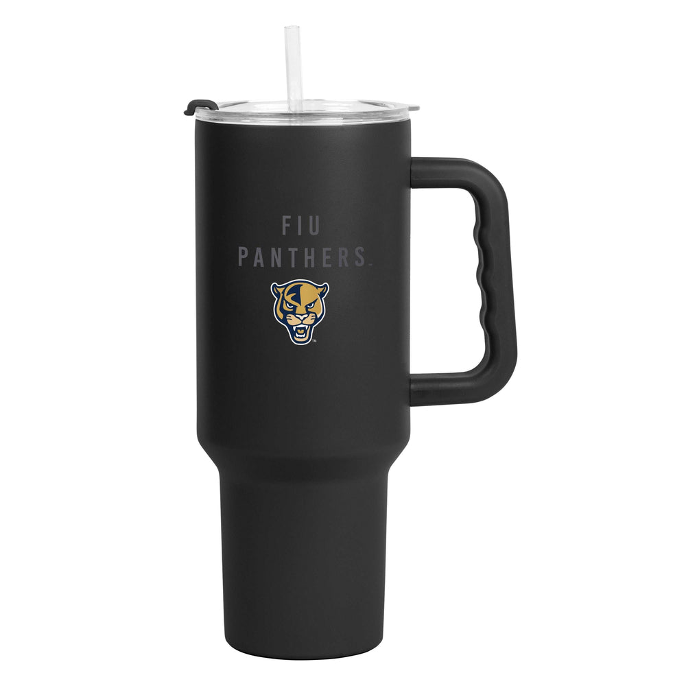 Florida International 40oz Black Tonal Powder Coat Tumbler - Logo Brands - Flyclothing LLC