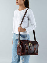 Wineberry Chic Handbag - Classy Leather Bags - Flyclothing LLC