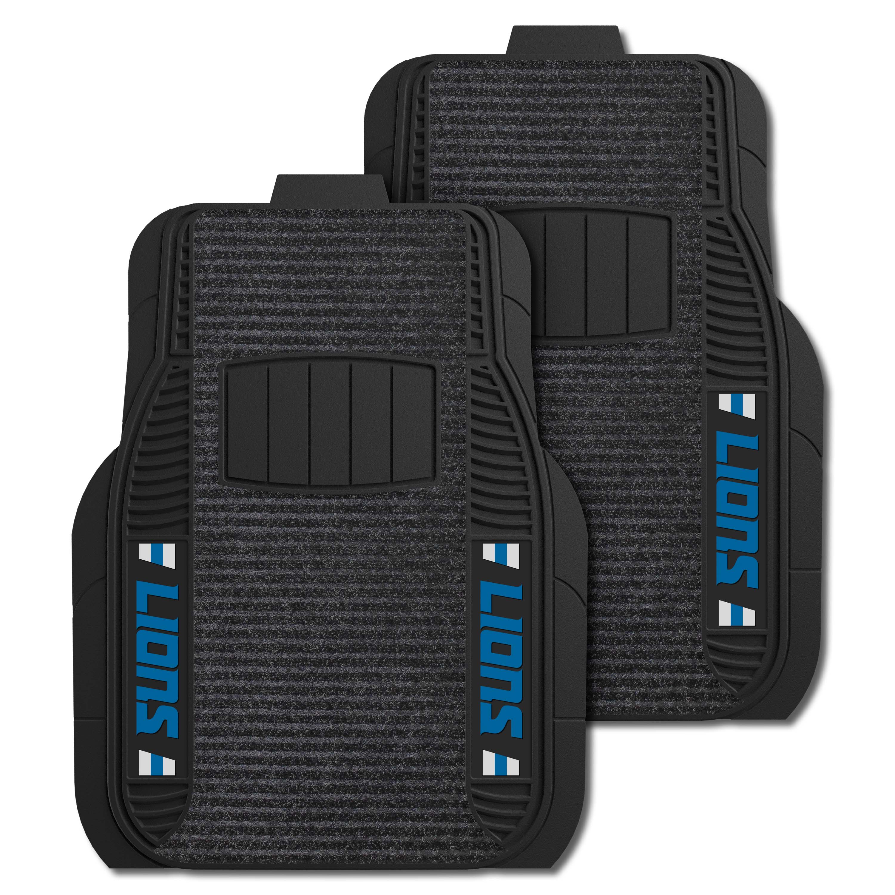 Detroit Lions 2 Piece Deluxe Car Mat Set - Detroit Lions