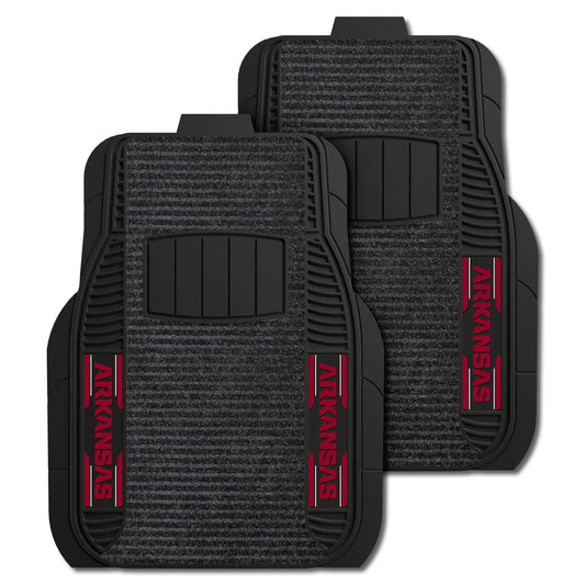 Arkansas Razorbacks 2 Piece Deluxe Car Mat Set - Arkansas