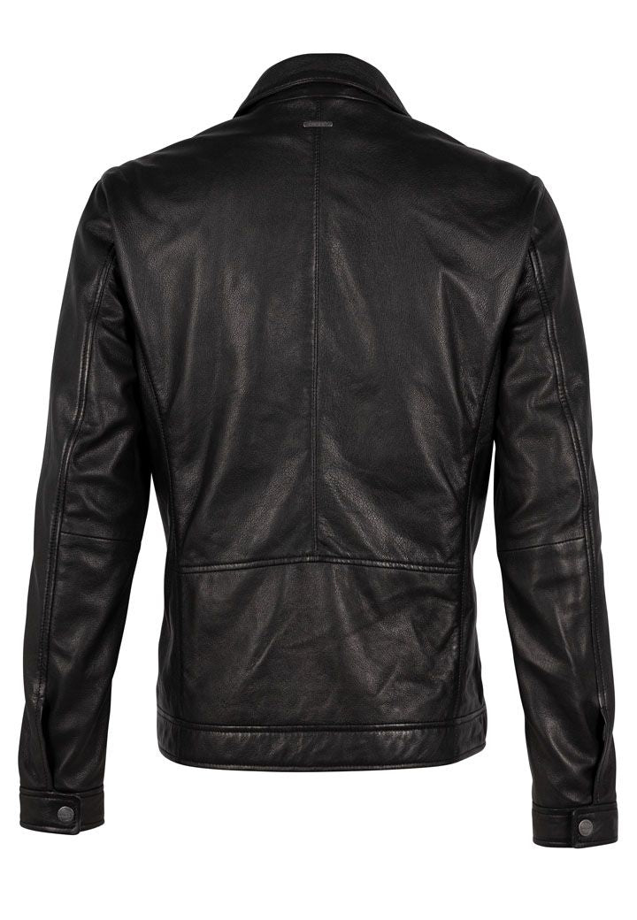 Thees CF Leather Jacket, Black