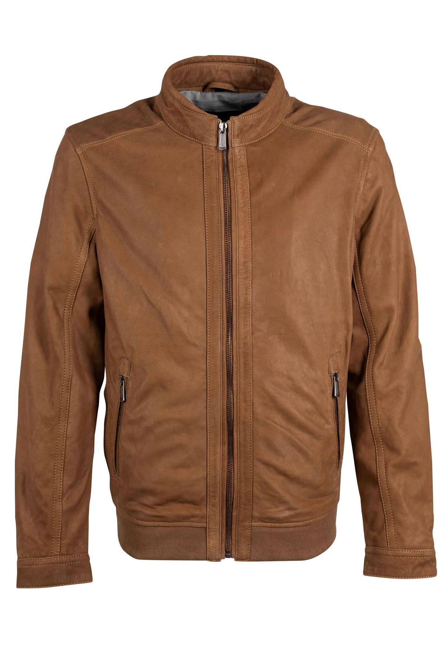 Melow CF Leather Jacket, Whiskey