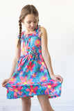 Springing Around Ruffle Cross Back Dress - Mila & Rose ®