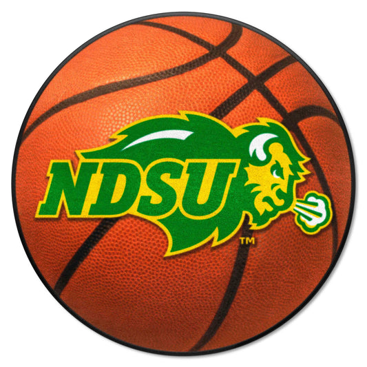 North Dakota State Bison Basketball Rug - 27in. Diameter - North Dakota State