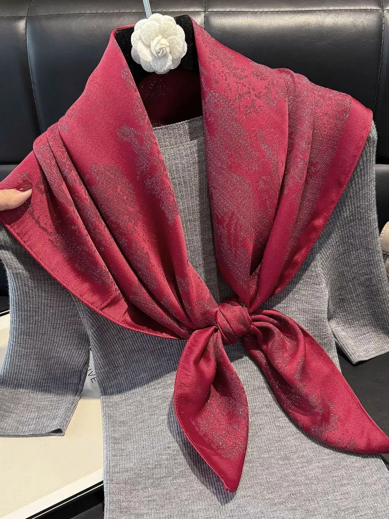 Lightweight Silk Scarf - Trendsi - Flyclothing LLC