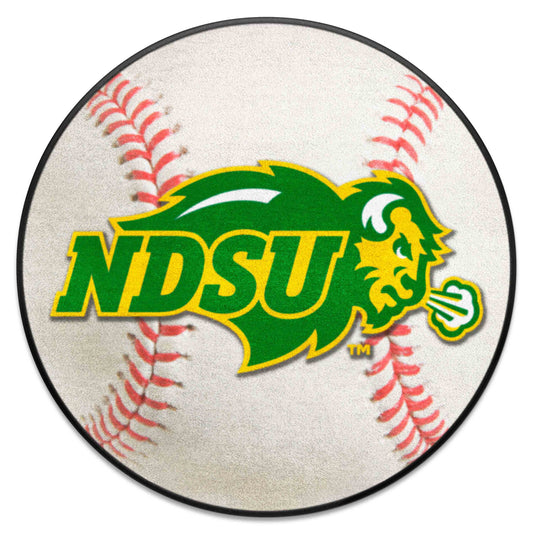 North Dakota State Bison Baseball Rug - 27in. Diameter - North Dakota State