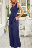 Full Size Scoop Neck Wide Strap Jumpsuit - Trendsi - Flyclothing LLC