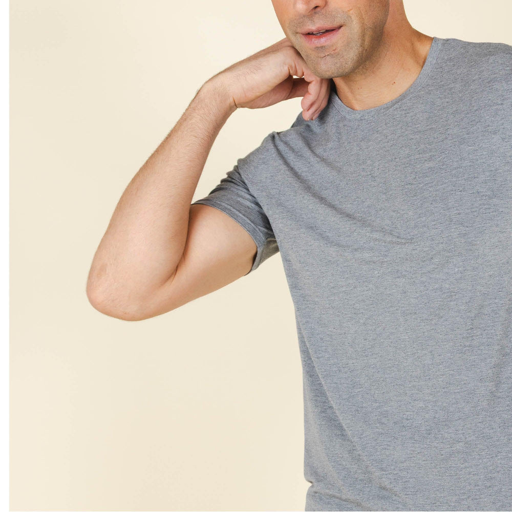 The Rock Solid | Mild Grey SleepDeep™ Men’s Pajama Shirt - Shinesty - Flyclothing LLC