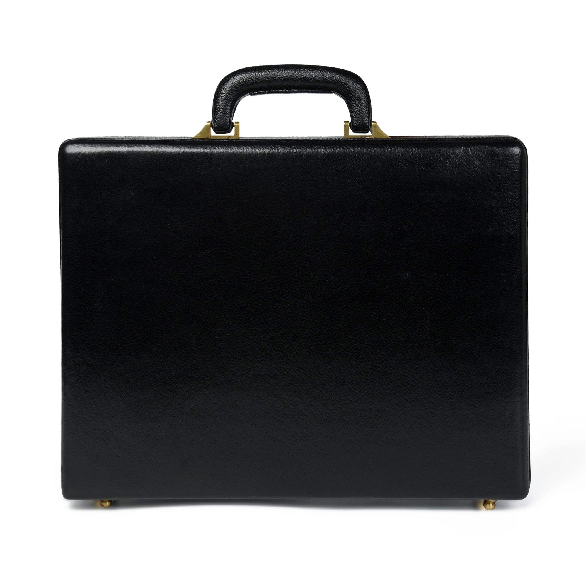 Black Office Suitcase Briefcase - Classy Leather Bags - Flyclothing LLC