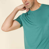 The Curacao | Teal SleepDeep™ Men’s Pajama Shirt - Shinesty - Flyclothing LLC