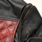 Redstrike Men’s Motorcycle Leather Jacket - First Manufacturing Company - Flyclothing LLC