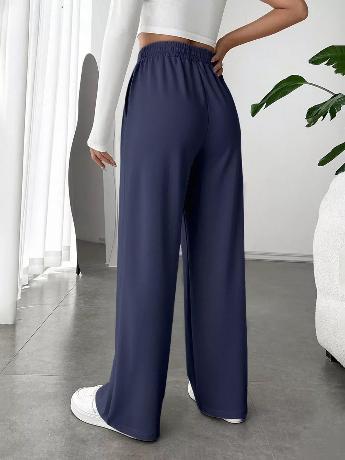 Wide Leg High Waist Pants - Trendsi - Flyclothing LLC