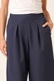 Mittoshop Inverted Pleat Detail Wide Leg Pants - Trendsi