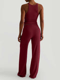 Scoop Neck Tank and Pants Set - Trendsi - Flyclothing LLC