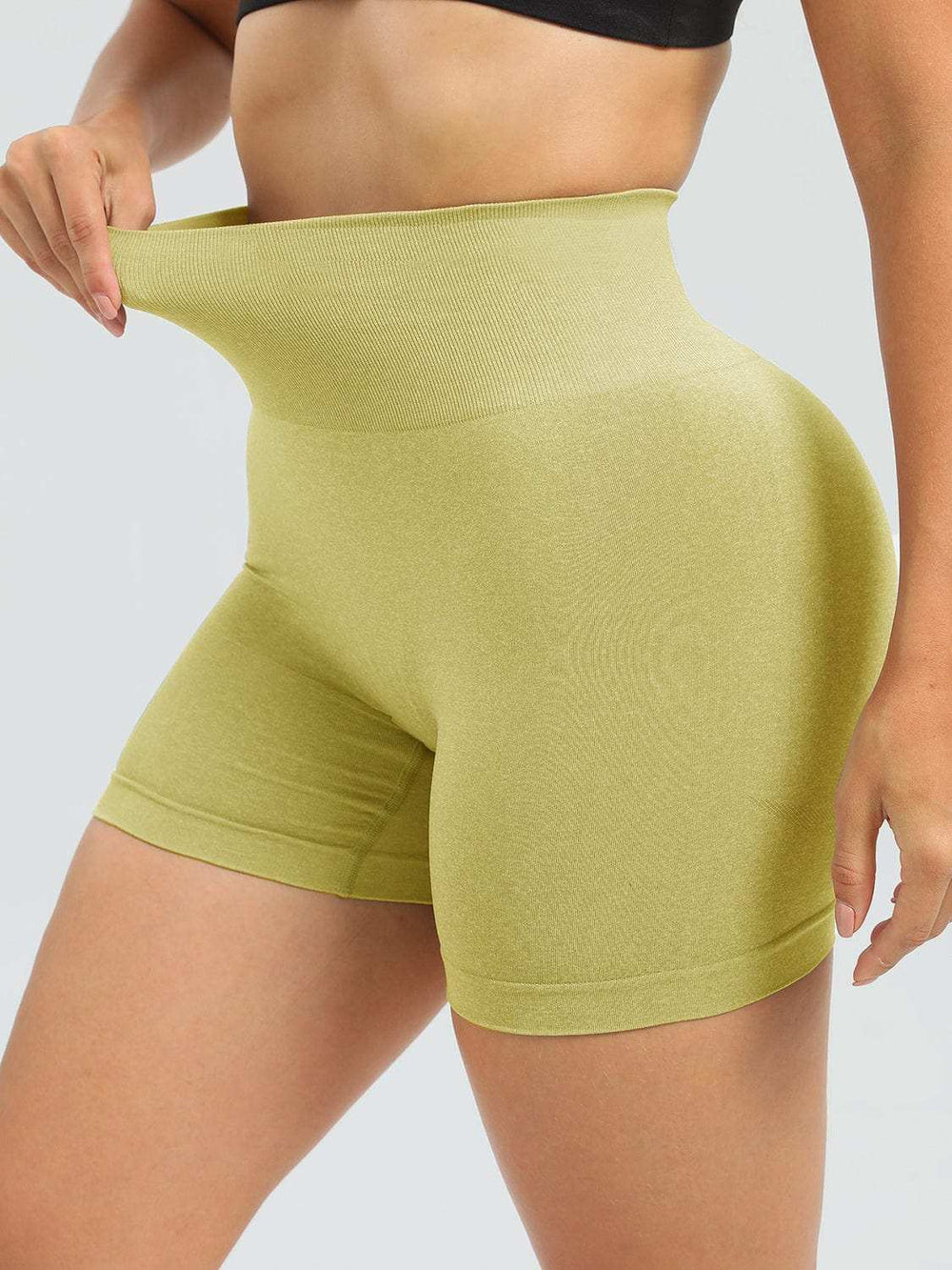 High Waist Active Shorts - Trendsi - Flyclothing LLC
