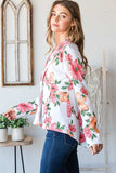 Heimish Full Size Multi Color Floral Blazers with Tunic Plus Size - Trendsi - Flyclothing LLC