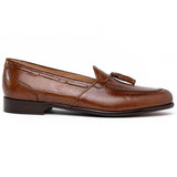 14-580-CGN FRANCO Teju Lizard Tassel Loafer, Cognac - Zelli Italia - Flyclothing LLC