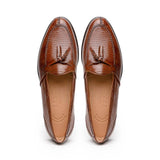 14-580-CGN FRANCO Teju Lizard Tassel Loafer, Cognac - Zelli Italia - Flyclothing LLC