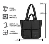 Fresno State Puff Black Tote
