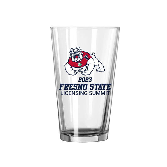 Fresno State 2023 Licensing Summit 16oz Pint Glass - Logo Brands - Flyclothing LLC