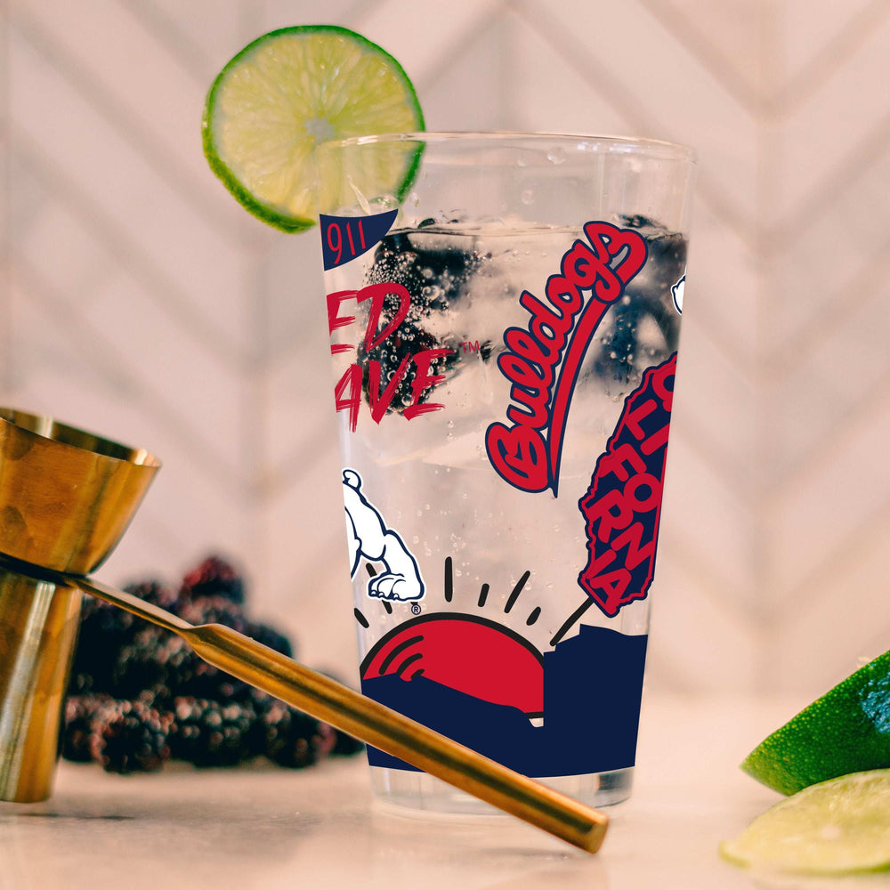 Fresno State 16oz Native Pint Glass - Logo Brands - Flyclothing LLC