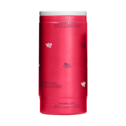 Fresno State 12oz Step And Repeat Powdercoat SlimCan Coolie - Logo Brands - Flyclothing LLC