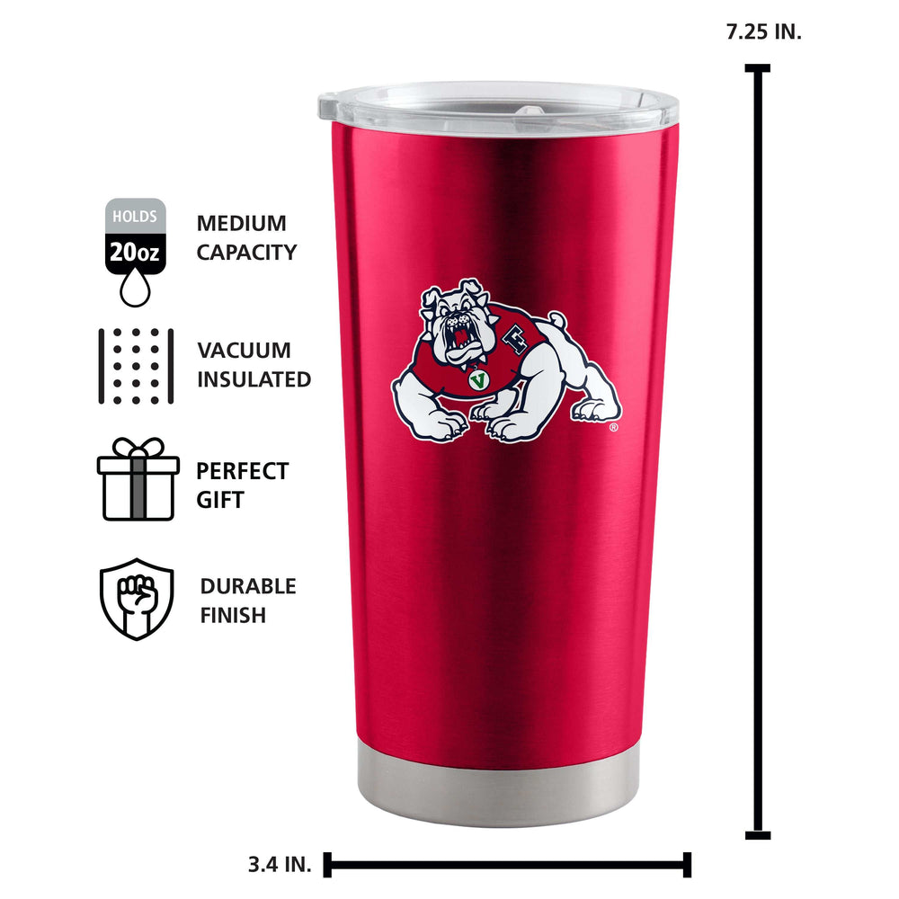 Fresno State 20oz Gameday Stainless Tumbler - Logo Brands - Flyclothing LLC