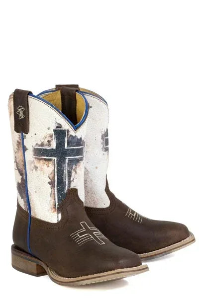 Little Boys Church Cross Boots - Tin Haul - Flyclothing LLC