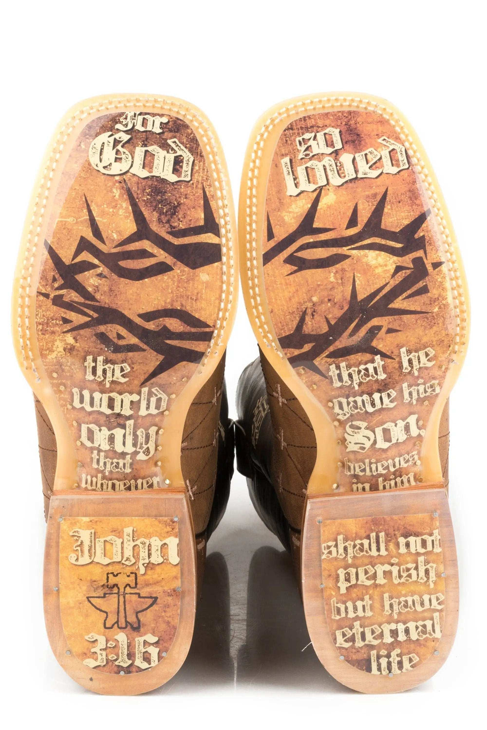 Tin Haul Mens The Gospel With John 3:16 Sole - TIN HAUL - Flyclothing LLC
