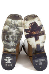 Tin Haul Mens Church Cross Boots - Tin Haul - Flyclothing LLC