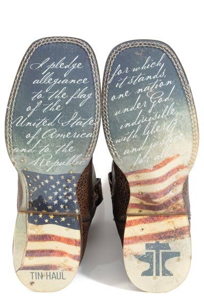 Tin Haul Mens Flag Of The Proud Boots