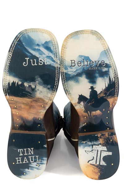 Tin Haul Mens Criss Cross Cross Boots